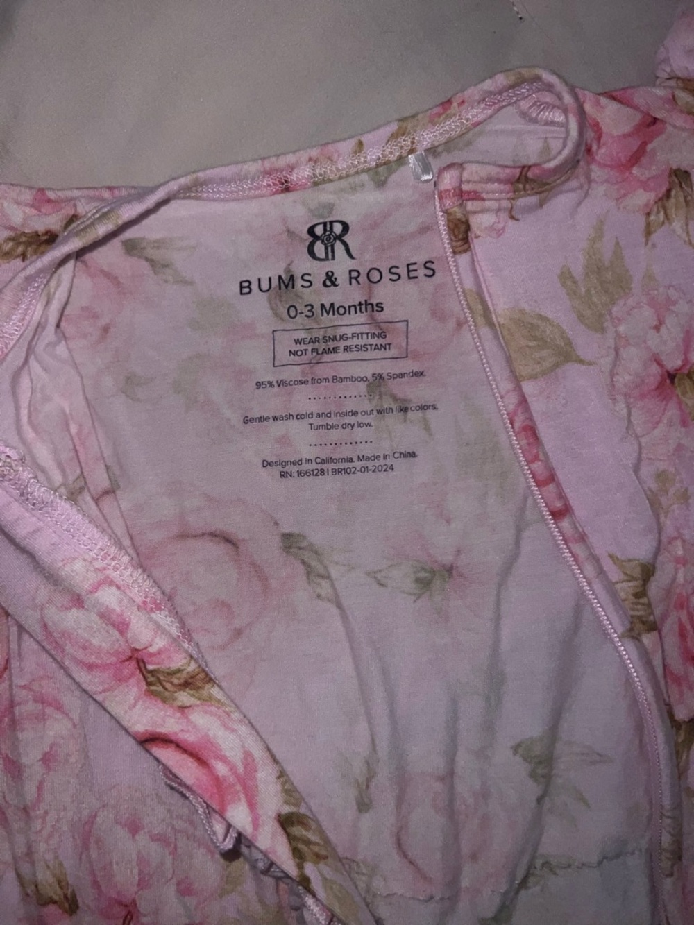 Bums & Roses Floral Cap Sleeve Romper